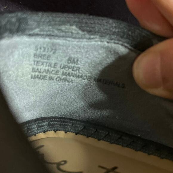 Me Too Brea Flat Slip On Comfort Loafer Shoe Black Sustainable Fabric Mesh Sz 8 - Picture 4 of 6